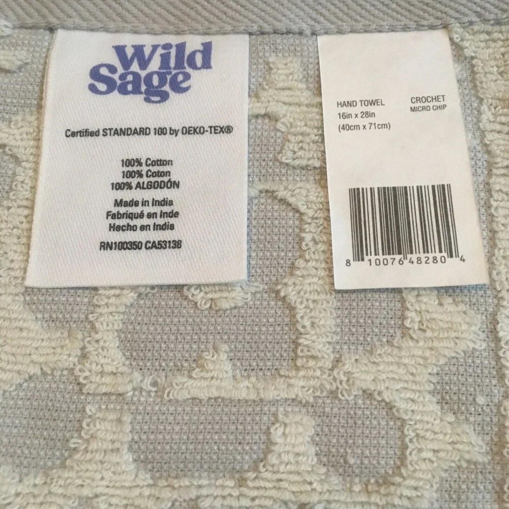 3 Wild Sage Crochet 100% Cotton 16